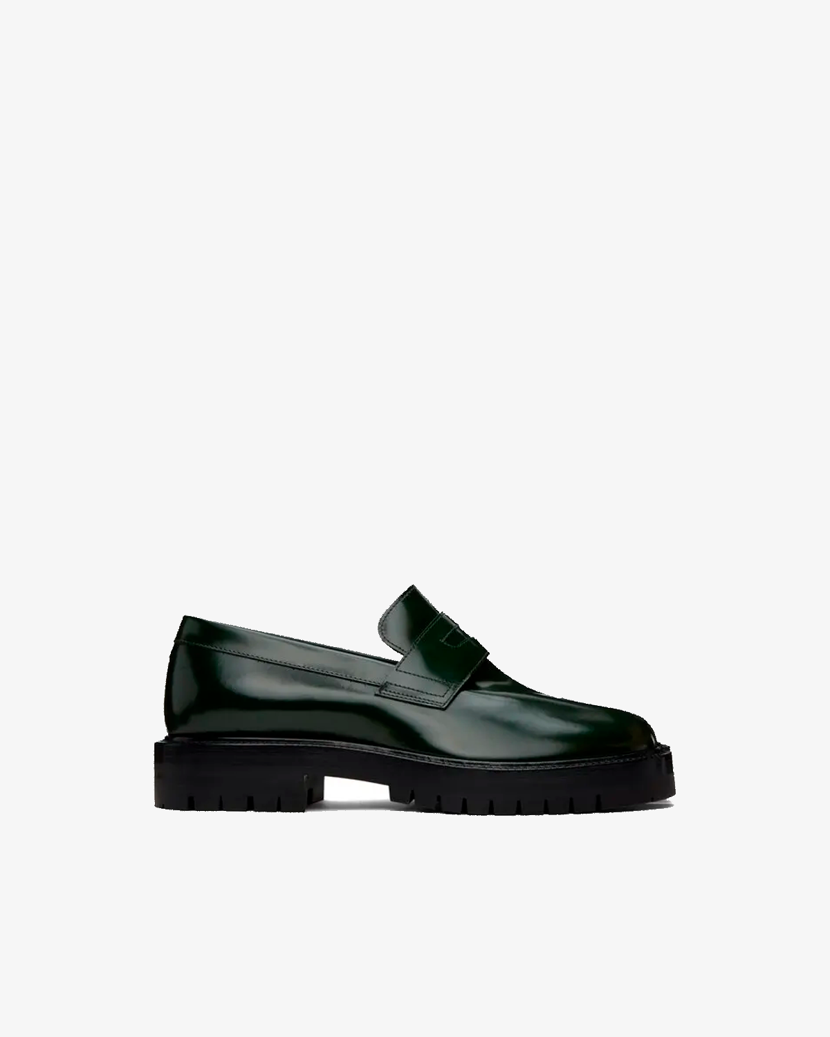 Tabi Split-Toe Loafers Green