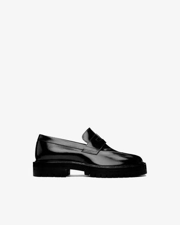 Tabi Split-Toe Loafers Black